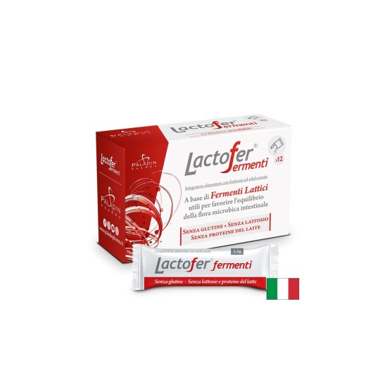 Пробиотик Lactofer® (Лактофер) - Облекчение при запек, подуване и тежест, 5 милиарда живи култури, 12 сашета