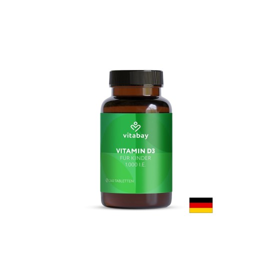 Витамин D3 – Здрави кости, имунитет и енергия, 1000 IU/ 25 µg, 240 дъвчащи таблетки