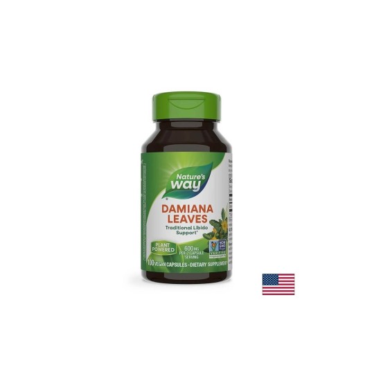 Damiana Leaves/ Дамиана (лист) 400 mg х 100 капсули Nature’s Way
