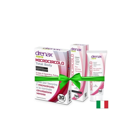 Промо пакет кръвообращение - Drenax® Forte с бодлив залист, 30 таблетки + Масажен гел за крака при разширени вени, 150 ml