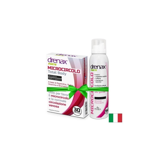 Промо пакет кръвообращение - Drenax® Forte с бодлив залист, 30 таблетки + Спрей-мус срещу умора и тежест в краката, 150 ml