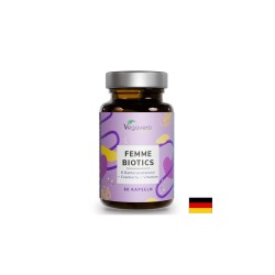 Femme Biotics – пробиотик за жени - Плюс фибри, червена боровинка и витамини, 60 капсули