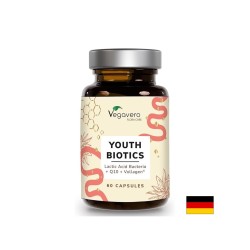Youth Biotics – Пробиотици, Q10 и хиалуронова киселина за млада кожа и тонус, 60 капсули