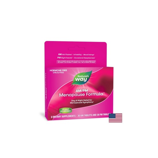 Менопауза AM/PM – Хармония през деня и спокоен сън през нощта, 2x30 таблетки