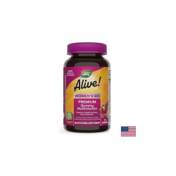Alive! Women’s 50+ Premium Gummies multivitamin / Алайв! Премиум мултивитамини за жени 50+ , 75 желирани таблетки Nature’s Way