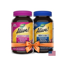 Промо пакет Мултивитамини Alive! за жени 50+ и мъже 50+