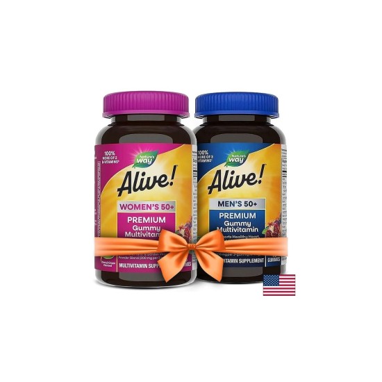 Промо пакет Мултивитамини Alive! за жени 50+ и мъже 50+