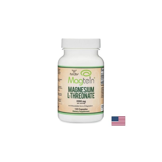 Magnesium L-threonate/ Магнезий Л-треонат, 100 капсули Double Wood