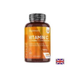 Витамин C 1000 mg + Шипка и биофлавоноиди – Имунитет и антиоксидантна защита, 180 таблетки