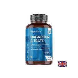 Магнезий цитрат 222 mg – Мускули, енергия и сърце, 240 капсули