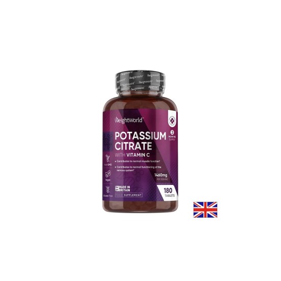 Калий цитрат 690 mg + Витамин C 40 mg Мускули, нерви и сърце 180 таблетки