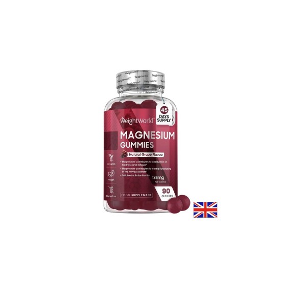 Магнезий цитрат 125 mg Мускули, енергия и сърце 90 желирани таблетки