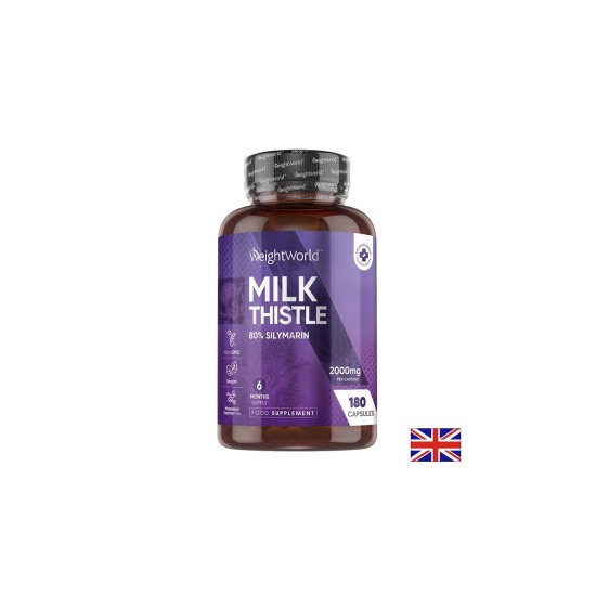 Бял трън 2000 mg – Черен дроб и детокс, 180 капсули