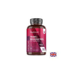 Транс-ресвератрол 500 mg + Кверцетин 50 mg – Сърдечно-съдово здраве, 120 капсули