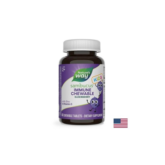 Sambucus for Kids / Самбукус за деца x 40 дъвчащи таблетки Nature’s Way