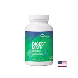 Храносмилателни ензими + пробиотици – При подуване, тежест и нарушено храносмилане, Digest Mate™, 570 mg, 120 капсули