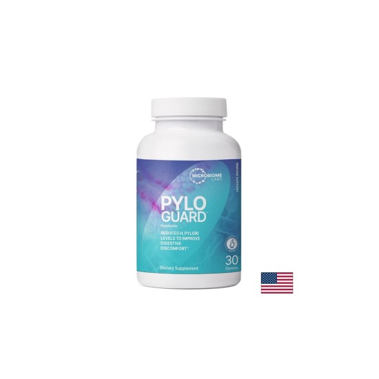 Пробиотик Limosilactobacillus reuteri – Срещу хеликобактер и за стомашен комфорт, PyloGuard™, 200 mg, 30 капсули Пробиотик Limosilactobacillus reuteri – Срещу хеликобактер и за стомашен комфорт, PyloGuard™, 200 mg, 30 капсули