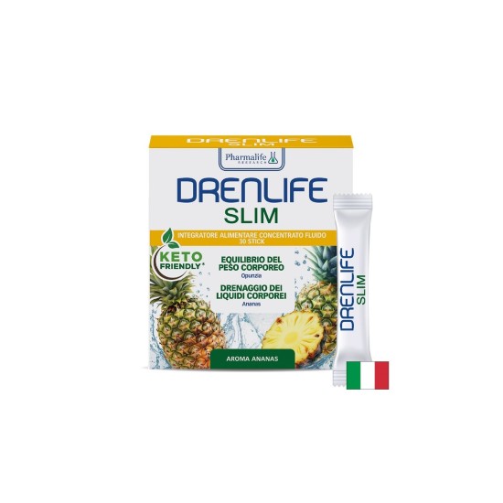 Ананас + Гарциния + Опунция – Отслабване и контрол на апетита, DrenLife Slim, 30 сашета