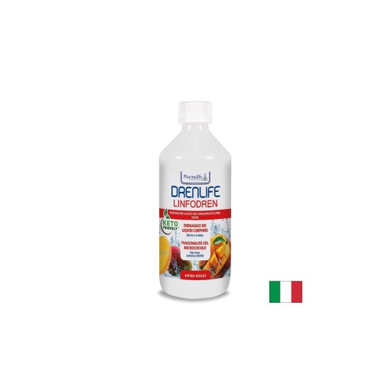 Брезови листа 1800 mg + Готу кола + Бромелаин – Лимфен дренаж и отоци, Drenlife Linfodren, 500 ml