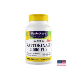 Натокиназа – Здраво кръвообращение и нормално кръвно налягане, 100 mg / 2000 FU, 60 вегетариански капсули