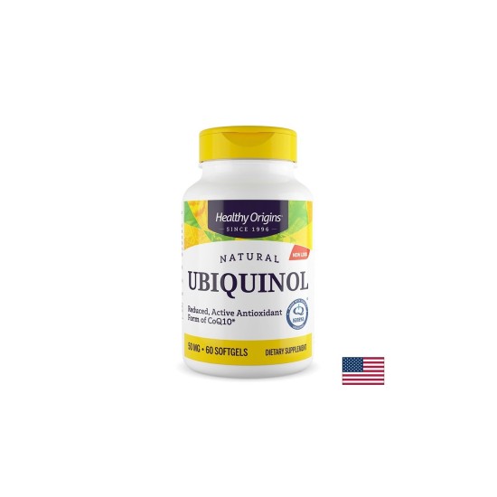 Коензим Q10 (Убиквинол Kaneka®) – Активна форма за сърдечно-съдово здраве и клетъчна енергия, 50 mg, 60 софтгел капсули