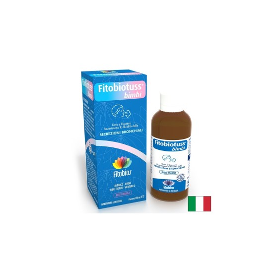 Fitobiotuss Bimbi – Сироп за кашлица за деца и възрастни, с мащерка и бъз, 150 ml
