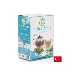 Билков чай 5 в 1 с мате и зелен чай – Енергия и фокус, 42 пакетчета