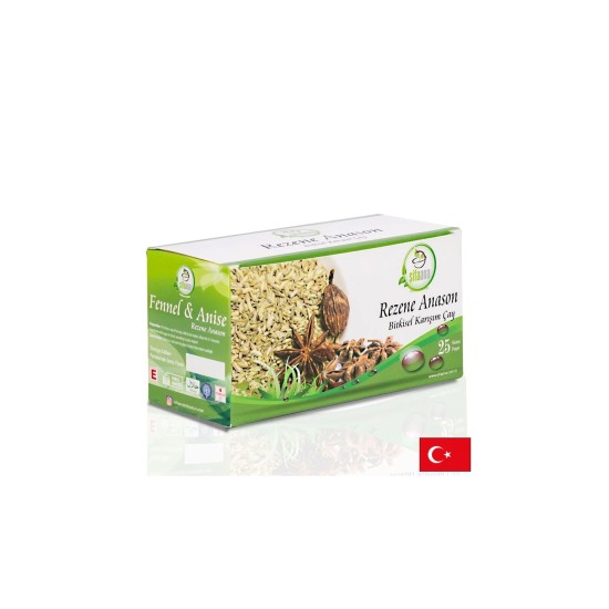 Билков чай с копър и анасон – При подут корем, газове и тежест, 25 пакетчета