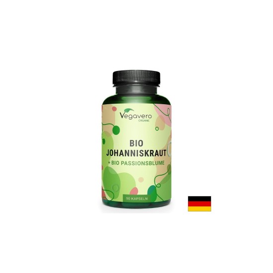 Жълт кантарион 500 mg + Пасифлора 200 mg – Емоционален баланс и здрава нервна система, 90 капсули