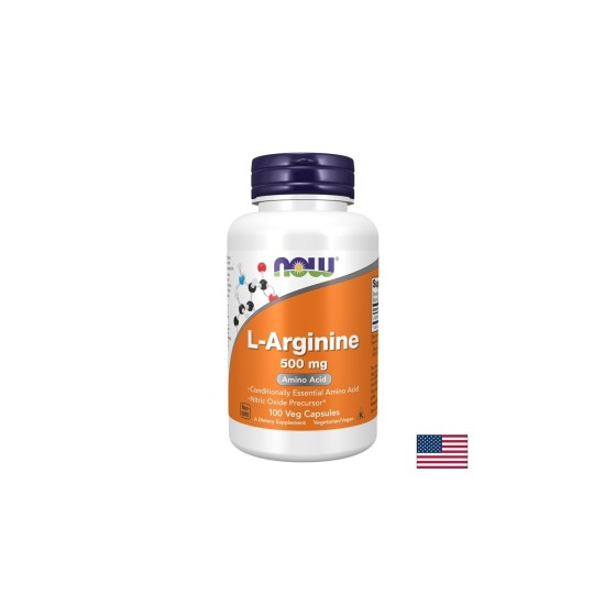 Л-Аргинин 500 mg, L-Arginine, 100 капсули