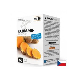 Куркумин 400 mg + Джинджифил 350 mg + Черен пипер – За здрави и подвижни стави, 60 капсули