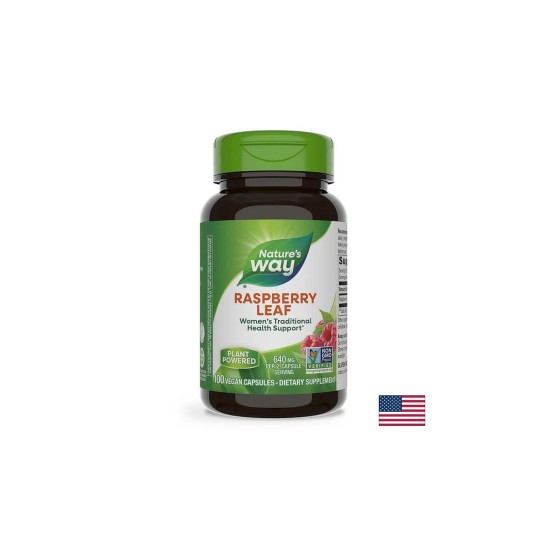 Raspberry Leaf/ Малина (лист) 450 mg x 100 капсули Nature’s Way