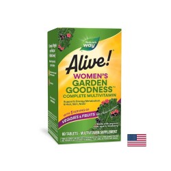 Alive! Garden Goodness™ Women`s Multi-Vitamin/ Алайв! Мултивитамини за жени х 60 таблетки Nature’s Way