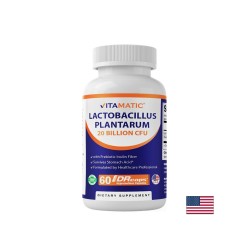 Лактобацилус плантарум 20 млрд. + инулин – За балансирана чревна флора и комфорт, 60 капсули със забавено освобождаване