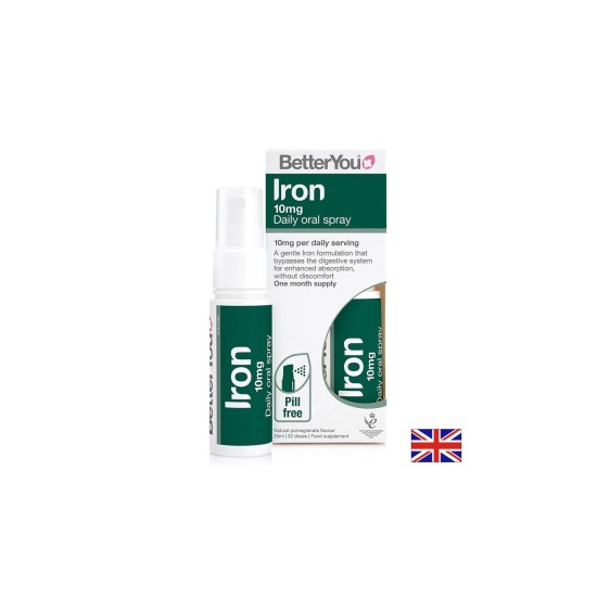 Желязо – Подкрепа при ниски нива на хемоглобин и умора, 10 mg, 32 впръсквания, 25 ml спрей