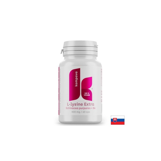 L-лизин 350 mg + Ехинацея 40 mg + Витамин B6 10 mg – Подкрепа при херпес зостер и чести инфекции, 60 дневни дози, 60 капсули