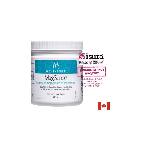 Магнезий (бисглицинат формула) - WomenSense, 200 g пудра Natural Factors