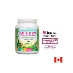 Веган протеин за деца - С органик плодове, зеленчуци и билки - С вкус на шоколад, 460 g Natural Factors