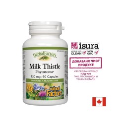 Milk Thistle Phytosome®/Бял трън Фитозоми® 150 mg х 90  Natural Factors