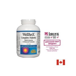 WellBetX® Complete Diabetic/ Мултивитамини за диабетици x 120 таблетки Natural Factors
