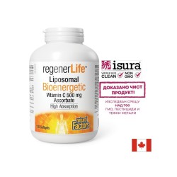 Липозомен Витамин С (500 mg) с повишена бионаличност - Rеgener Life, 120 софтгел капсули Natural Factors