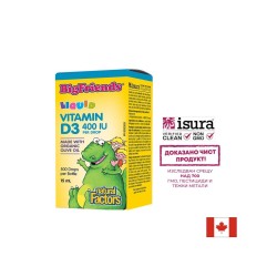 Vitamin D3 Big Friends®/ Витамин D3 за деца 400 IU x 15 ml/ 500 дози Natural Factors