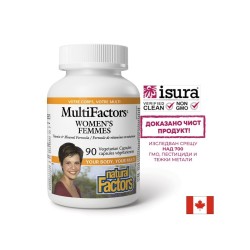 Мултивитамини и Минерали за Жени MultiFactors, 90 V капсули Natural Factors