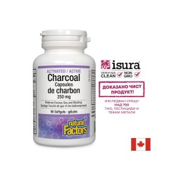 Activated Charcoal / Активен въглен, 90 софтгел капсули Natural Factors