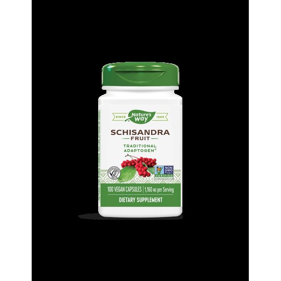 Schisandra Fruit – Шизандра (плод) - Адаптоген и имуномодулатор, 580 mg, 100 капсули Nature’s Way