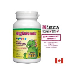 Multi-Probiotic Powder Big Friends®/ Мулти пробиотик за деца 3 млрд. активни пробиотици x 60 g пудра Natural Factors