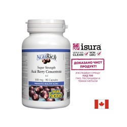 AcaiRich® Acai Berry Concentrate 4:1/ Акай 500 mg x 90 капсули Natural Factors