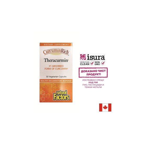 CurcuminRich™ Theracurmin™ / Теракурмин™, 30 mg, 30 капсули Natural Factors