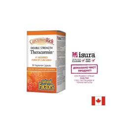 CurcuminRich™ Theracurmin™ Double Strength / Теракурмин, 60 mg, 30 капсули Natural Factors