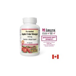 Apple Cider Vinegar/ Ябълков оцет 500 mg х 90 капсули Natural Factors